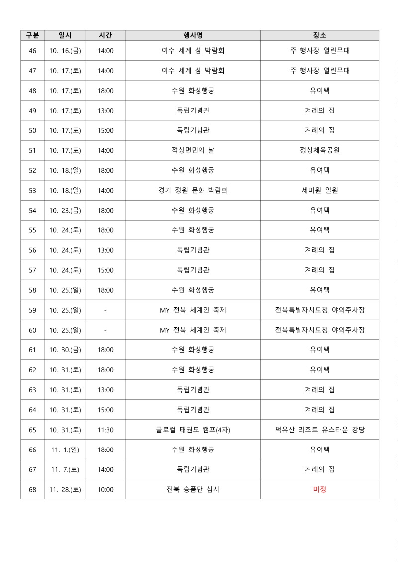 붙임1_태권도진흥재단(태권도원) 공연 지원 사업 2026년 위대한 태권도 공연 일정_3.jpg