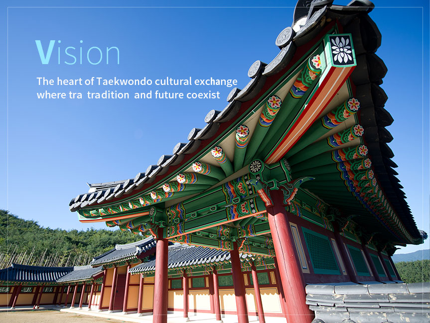 vision. The heart of Taekwondo cultural exchange where tra  tra dition  and future coexist